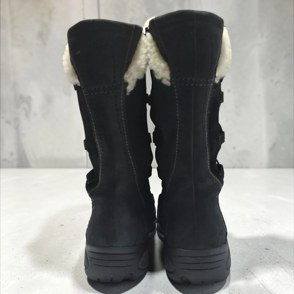 Merrell Encore Apex Waterproof Black Winter Boots Womens 8.5 Insulated J66642